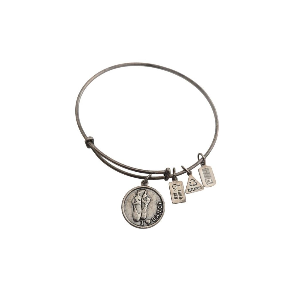 Alex and Ani 'I love dance' Charm Bracelet in Silver